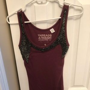 Threads 4 Thought Tops - Threads4thought beaded tank Threads 4 Thought Tops - Threads4thought beaded tank